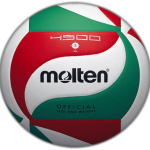 MOLTEN BALON VOLEI BOL V5M4500 VDE/BCO/ROJO No. 5