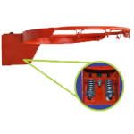 NIMBLE ARO DE BASQUETBOL ABATIBLE LIGERO CON 2 RESORTE PIEZA