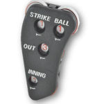 CONTADOR DE PLASTICO PARA BEISBOL 4 FUNCIONES