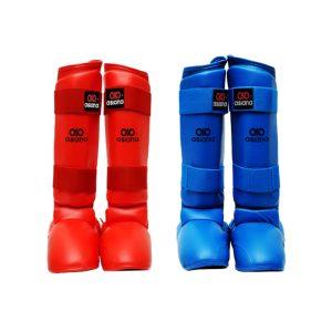 ASIANA PAR DE ESPINILLERA CON EMPEINERA PARA KARATE