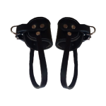 NIMBLE PAR GRILLETE DE CUERO CON TALONERA