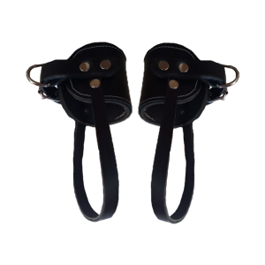 NIMBLE PAR GRILLETE DE CUERO CON TALONERA