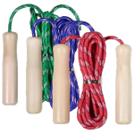 NIMBLE CUERDA PARA SALTAR DE PIOLA CON MANGO DE MADERA