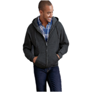 SUDADERA DE FELTA CON CIERRE